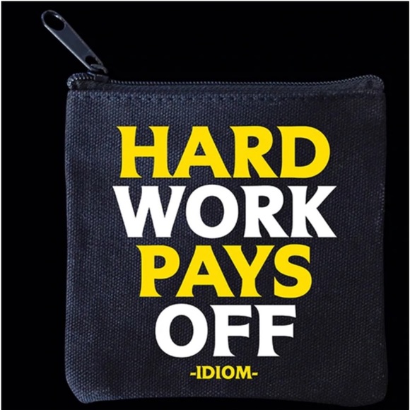 SPECIAL BUNDLE: Set of TWO 4.25” Quotable Positive Message Black Zip Mini Bags - Picture 9 of 10